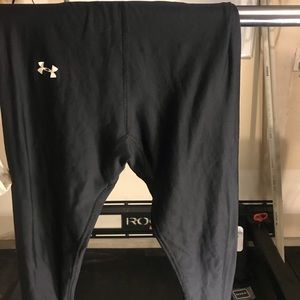 Black Cold Gear compression running pants